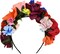 Frida Kahlo Mexican Flower Crown Headband Party Costume Dia de Los Muertos Day of The Dead Headpiece NC12